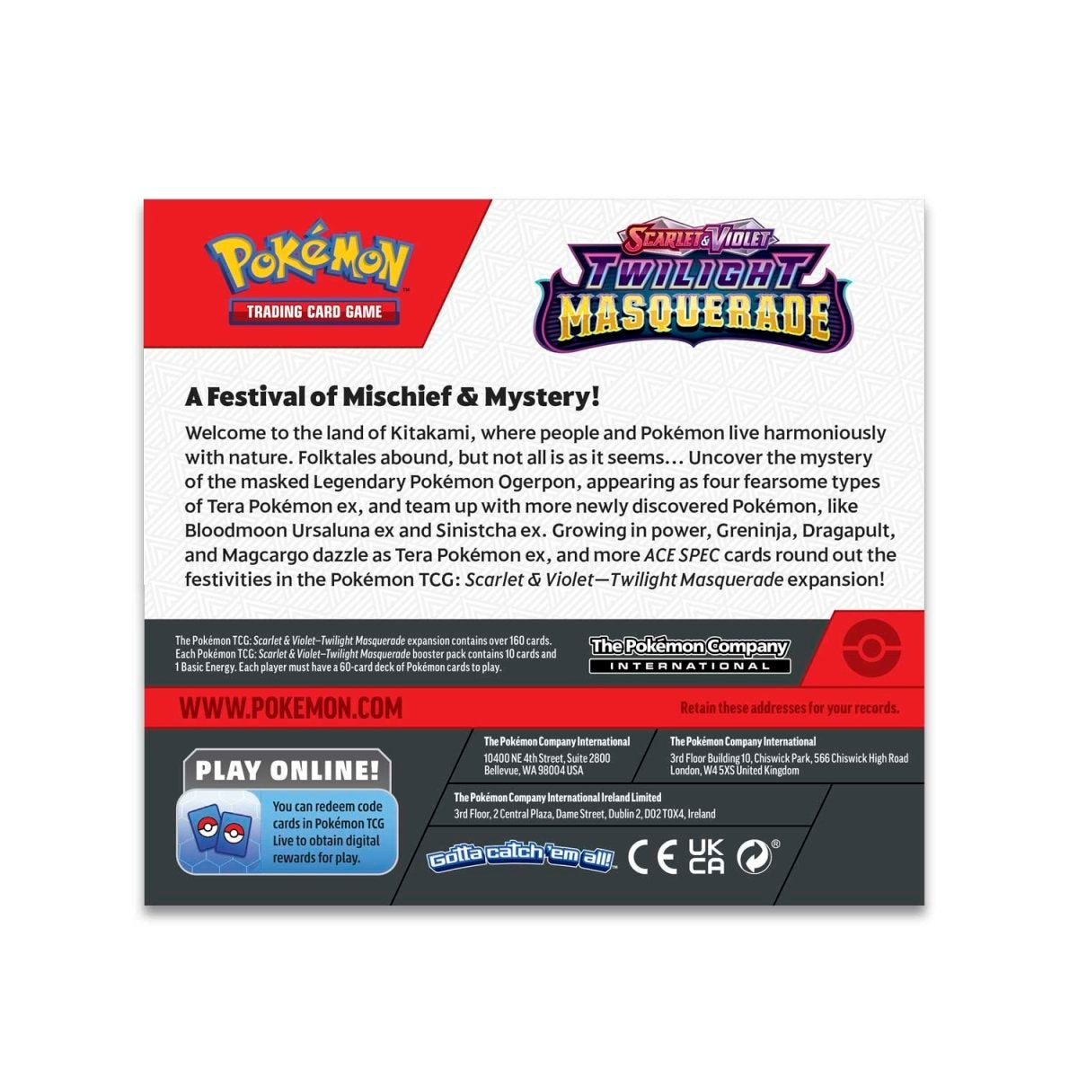 Pokemon Twilight Masquerade Booster Box - Sealed